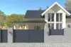 Flügeltor 4m EIGER H.160cm + Gartentür 1m EIGER H.160cm Produktbild-Vorschau 4