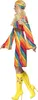 Regenbogen Hippie - Kostüm Kleid für Fasching Größe: M Produktbild-Vorschau 3
