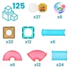Klocki magnetyczne 3d świecące konstrukcyjne edukacyjne 125 Podgląd zdjęcia produktu 14