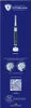 Marketing material for an Oral-B electric toothbrush, showing product features and information. Produktbild-Vorschau