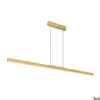 SLV 1006190 ONE LINEAR 140, Pendelleuchte messing 35W Produktbild-Vorschau 1