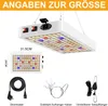 A product image showing a grow light and its accessories, with dimensions indicated. Náhľad obrázku produktu
