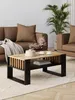 Couchtisch Mit Lamellen 90x50 Eiche/Schwarz Loft Produktbild-Vorschau 4