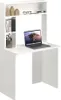 A white desk with a hutch and a laptop on it. Anteprima dell’immagine prodotto
