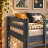 Homestyle4u Hochbett 90x200 mit Lattenrost Kinderbett Weiß Produktbild-Vorschau 7
