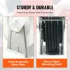 A collage of two close-up images of a hose reel, with text overlays highlighting its features. Podgląd zdjęcia produktu