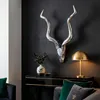 Wohnling Décoration murale Bois de cerf L 80 cm aluminium Voir les images du produit 5