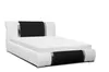 Polsterbett Bett Doppelbett ZENO Kunstleder Weiss- Schwarz Produktbild-Vorschau 5