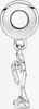A silver charm shaped like a stethoscope and heart, hanging from a circular bail. Produktbild-Vorschau