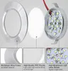 An exploded view of an LED recessed light, showing its components and features. Náhľad obrázku produktu