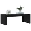The Living Store Couchtisch Schwarz 102x50x36 cm Produktbild-Vorschau 1