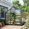 Outsunny Gewächshaus Aluminium Treibhaus mit Dachfenster Produktbild-Vorschau 8