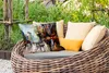 MuchoWow® Outdoor Kissen - Gemälde - Stadt - Öl - 50x30 cm Produktbild-Vorschau 3