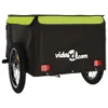 vidaXL Fahrradanhänger Schwarz und Grün 45 kg Eisen Produktbild-Vorschau 7