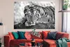 MuchoWow® Poster Tiger - Baum - Schwarz - Weiß 180x120 cm - Produktbild-Vorschau 2