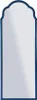 FURNLUX Lustro ścienne Tangier Blue 55cm / Kolor główny: Podgląd zdjęcia produktu 1