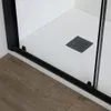 Porta doccia per nicchia 100cm in vetro temperato e profili Anteprima dell’immagine prodotto 2