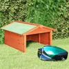 vidaXL Roboter-Rasenmäher Garage 72x87x50 cm Massivholz Produktbild-Vorschau 2