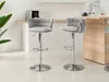 Designová barová židle KRISMAR - šedá / chrom Náhled obrázku produktu 6