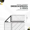 Dreiecksprofil V-Profil Edelstahlschiene Edelstahl V2A Produktbild-Vorschau 4