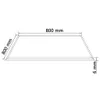 vidaXL Plateau de table en verre trempé carré 800x800 mm Voir les images du produit 5
