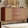 OKWISH Commode 120x40x80 cm - 3 Tiroirs, 2 Portes avec Voir les images du produit 1