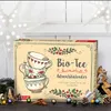 A Christmas advent calendar for tea, decorated with festive imagery and tea cups. Produktbild-Vorschau