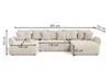 GrainGold Ecksofa U-Form Decor U - Ecksofa mit Produktbild-Vorschau 6