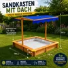 HAGO24 Sandkasten Sandbox Sandkiste Massivholz Dach Produktbild-Vorschau 4