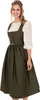 MarJo Dirndl MEDLINGEN Midi Olive mit durchgehender Produktbild-Vorschau 1