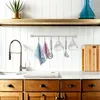 Intirilife inox cuisine barre de suspension avec 6 crochets Voir les images du produit 5
