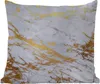 MuchoWow® Outdoor Kissen - Marmor - Gold - Weiß - Luxe - Produktbild-Vorschau 1