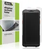 A product package for a screen protector is shown next to a smartphone with a screen protector applied. Produktbild-Vorschau