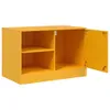 Möbel TV-Schrank Senfgelb 67x39x44 cm Stahl - TV-Schränke Produktbild-Vorschau 7