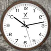 Holzwerk FELSBERG (FUNK) moderne 30 cm Holz Funk Wanduhr Produktbild-Vorschau 1