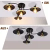 ZMH lampa sufitowa czarna vintage E27 z 4 płomieniami Podgląd zdjęcia produktu 8