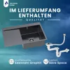 VBChome Küchenspüle 78×49 cm Edelstahl Graphit mit Produktbild-Vorschau 6