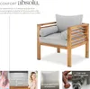 Fauteuil de jardin Boka, bois lasuré, supporte env. 120 kg Voir les images du produit 3