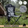 BigDean 2x Luxus Campingstuhl Faltbar 160 kg Hochlehner Produktbild-Vorschau 3