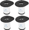 Four vacuum cleaner filters are arranged in a grid on a white background. Produktbild-Vorschau