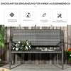 Outsunny tuinbank, tweezitter, bank met rotanlook, Productafbeelding-voorbeeld 4