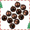 Weihnachtskugeln Kunststoff 6cm 12 Stück - Espressobraun Produktbild-Vorschau 5