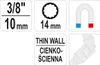 Yato YT-38512, 3/8", 88 mm, 1 kusů Náhled obrázku produktu 3