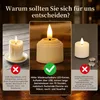 12 sztuk LED świec na baterie, wielokrotnego użytku, z Podgląd zdjęcia produktu 4
