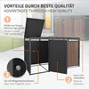 ML-Design 3-pojemnikowy pojemnik na śmieci, pokrywa na 1 Podgląd zdjęcia produktu 3