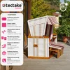 Plážové lehátko s polštářem, nastavitelné, včetně Náhled obrázku produktu 3