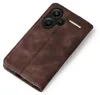 A brown flip case for a smartphone is shown on a white background. Produktbild-Vorschau