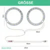 Two circular LED grow lights with a USB cable and controller. Produktbild-Vorschau
