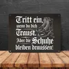 Tritt ein wenn du dich Traust Metallschild in 15x20 cm - Produktbild-Vorschau 4
