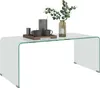 HOMCOM Couchtisch Beistelltisch aus gehärtetem Glas Modern Produktbild-Vorschau 1